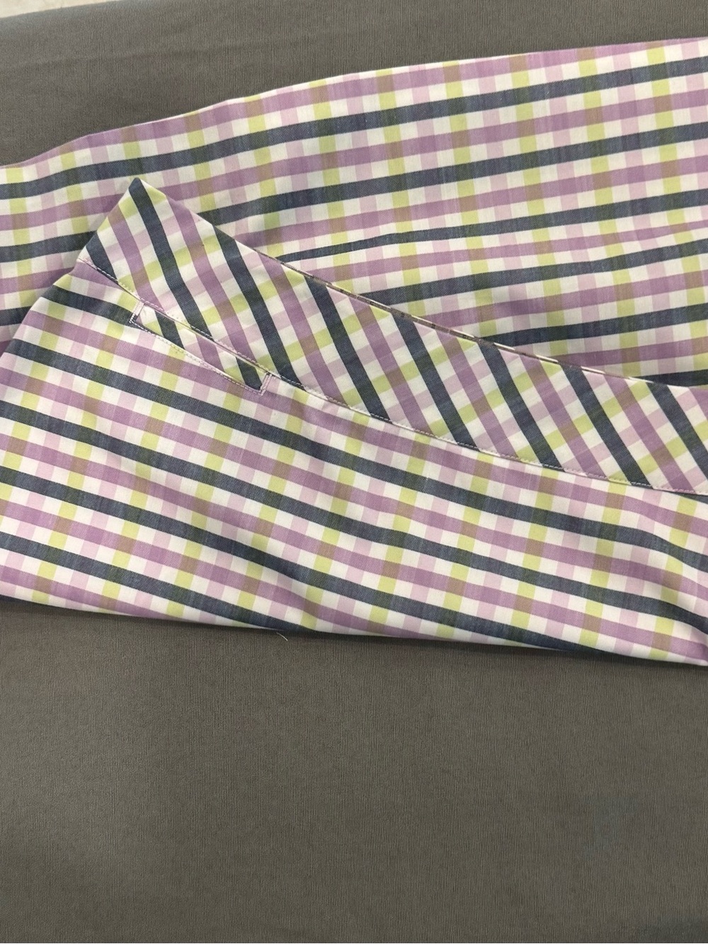 adidas Women's Gingham Mini Skirt in Purple, Green & White Golf Performance 10 - Picture 4 of 6